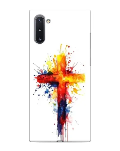 Чехол для Samsung Galaxy Note 10 с картинкой «Акварельный крест» Чехол для Samsung Galaxy Note 10 с картинкой «Акварельный крест»