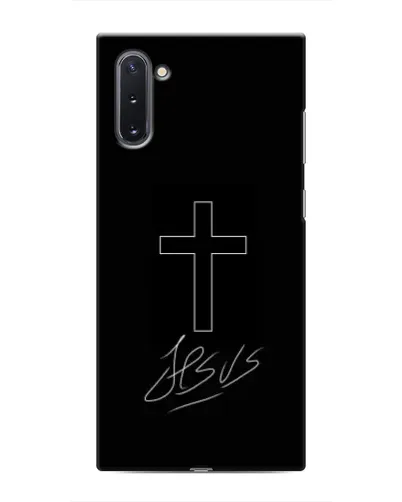 Чехол для Samsung Galaxy Note 10 с картинкой «Графический крест Jesus» Чехол для Samsung Galaxy Note 10 с картинкой «Графический крест Jesus»