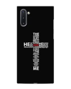 Чехол для Samsung Galaxy Note 10 с картинкой «Текстовый крест»