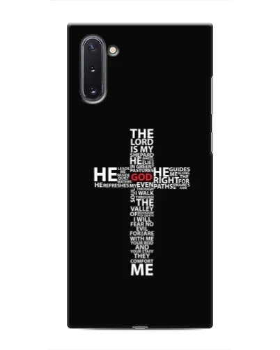 Чехол для Samsung Galaxy Note 10 с картинкой «Текстовый крест» Чехол для Samsung Galaxy Note 10 с картинкой «Текстовый крест»