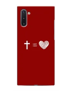 Чехол для Samsung Galaxy Note 10 с картинкой «Уравнение любви»