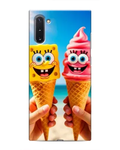 Чехол для Samsung Galaxy Note 10 с картинкой «Спанч Боб мороженое»