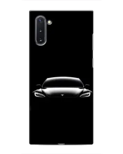 Чехол для Samsung Galaxy Note 10 с картинкой «Фары Tesla Night» Чехол для Samsung Galaxy Note 10 с картинкой «Фары Tesla Night»