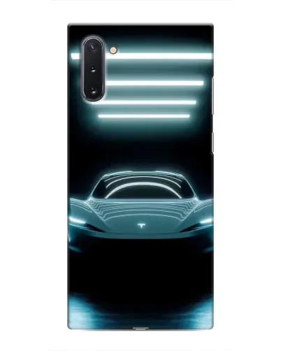 Чехол для Samsung Galaxy Note 10 с картинкой «Tesla в неоне» Чехол для Samsung Galaxy Note 10 с картинкой «Tesla в неоне»