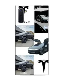 Чехол для Samsung Galaxy Note 10 с картинкой «Коллаж Cybertruck Tesla» Чехол для Samsung Galaxy Note 10 с картинкой «Коллаж Cybertruck Tesla»