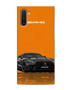 Чехол для Samsung Galaxy Note 10 с картинкой «Оранжевый Mercedes AMG»