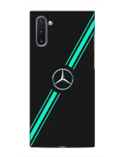 Чехол для Samsung Galaxy Note 10 с картинкой «Спортивные линии Mercedes» Чехол для Samsung Galaxy Note 10 с картинкой «Спортивные линии Mercedes»