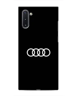 Чохол для Samsung Galaxy Note 10 з картинкою «Audi White Logo» Чохол для Samsung Galaxy Note 10 з картинкою «Audi White Logo»