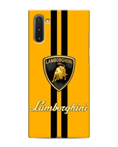 Чехол для Samsung Galaxy Note 10 с картинкой «Lamborghini Stripe желтый»