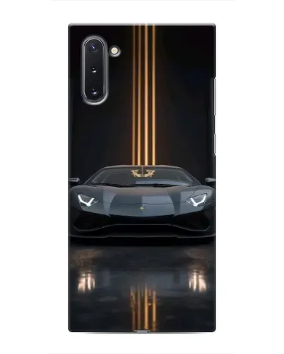 Чехол для Samsung Galaxy Note 10 с картинкой «Lamborghini золотые линии»