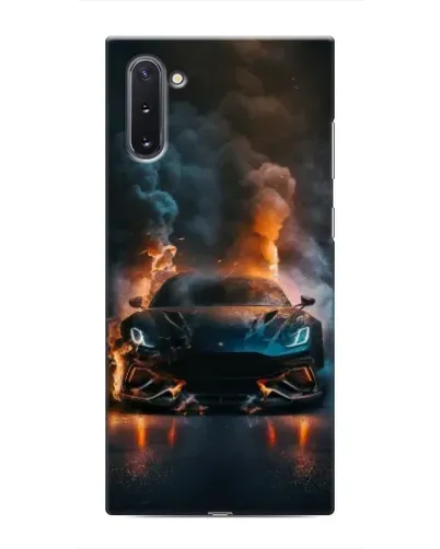 Чехол для Samsung Galaxy Note 10 с картинкой «Lamborghini дымная эстетика»