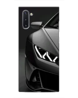 Чехол для Samsung Galaxy Note 10 с картинкой «Lamborghini фары детализация»