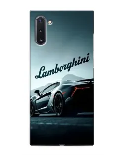Чехол для Samsung Galaxy Note 10 с картинкой «Классическая надпись Lamborghini»