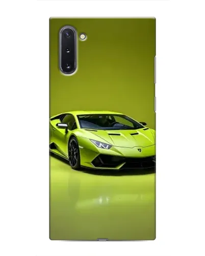 Чехол для Samsung Galaxy Note 10 с картинкой «Салатовый Lamborghini Huracan»