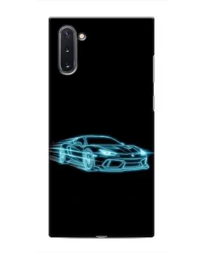 Чехол для Samsung Galaxy Note 10 с картинкой «Неоновый контур Lamborghini»