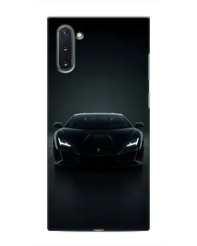 Чехол для Samsung Galaxy Note 10 с картинкой «Черный Lamborghini Aventador»