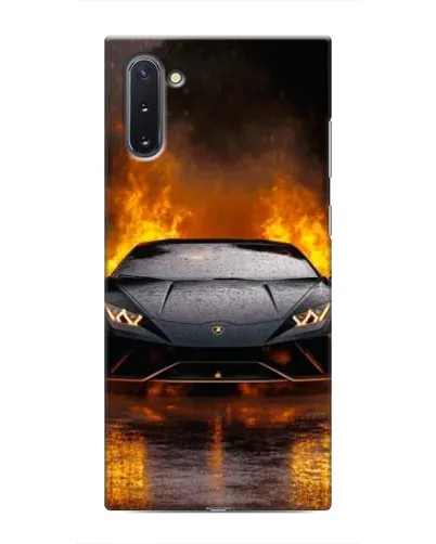 Чехол для Samsung Galaxy Note 10 с картинкой «Lamborghini в огне»