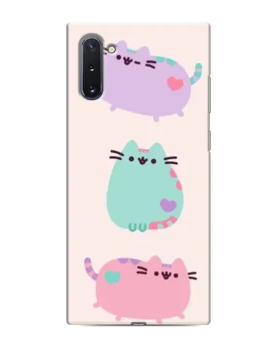 Чехол для Samsung Galaxy Note 10 с картинкой «Pusheen трио»