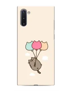 Чехол для Samsung Galaxy Note 10 с картинкой «Пушин на шариках»