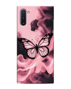 Чехол для Samsung Galaxy Note 10 с картинкой «Бабочка в дыму»
