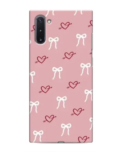 Чехол для Samsung Galaxy Note 10 с картинкой «Сердца и банты» Чехол для Samsung Galaxy Note 10 с картинкой «Сердца и банты»