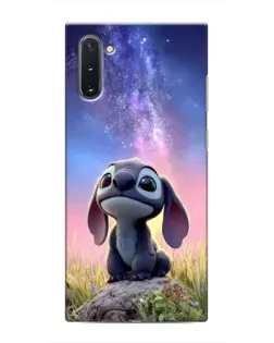 Чехол для Samsung Galaxy Note 10 с картинкой «Стич на рассвете»