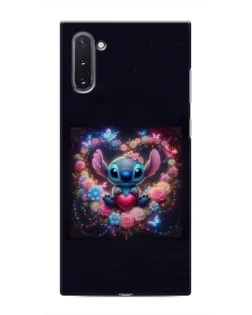 Чехол для Samsung Galaxy Note 10 с картинкой «Stitch в цветах»