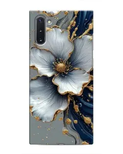 Чохол для Samsung Galaxy Note 10 з картинкою «Біла квітка та золотий флюїд» Чохол для Samsung Galaxy Note 10 з картинкою «Біла квітка та золотий флюїд»