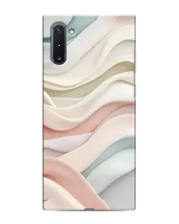 Чехол для Samsung Galaxy Note 10 с картинкой «Пастельные нежные волны»