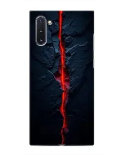 Чехол для Samsung Galaxy Note 10 с картинкой «Kрасная лавовая трещина»