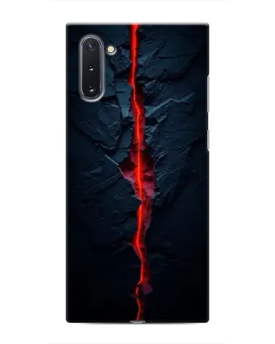 Чехол для Samsung Galaxy Note 10 с картинкой «Kрасная лавовая трещина»