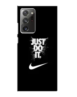 Чехол для Samsung Galaxy Note 20 Ultra с картинкой «Текстовый принт Nike»