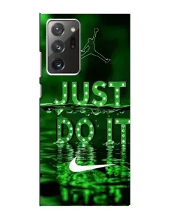 Чехол для Samsung Galaxy Note 20 Ultra с картинкой «Зеленый неоновый Nike»