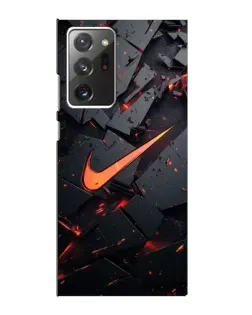 Чехол для Samsung Galaxy Note 20 Ultra с картинкой «Nike — эффект разломов»