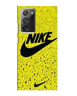 Чехол для Samsung Galaxy Note 20 Ultra с картинкой «Желтый текстурный Nike»