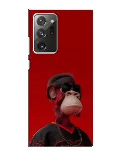 Чехол для Samsung Galaxy Note 20 Ultra с картинкой «Bored Ape в красном»