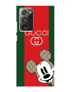 Чехол для Samsung Galaxy Note 20 Ultra с картинкой «Gucci — полосы и Микки» Чехол для Samsung Galaxy Note 20 Ultra с картинкой «Gucci — полосы и Микки»