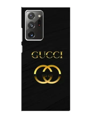 Чехол для Samsung Galaxy Note 20 Ultra с картинкой «Золотой логотип Gucci»