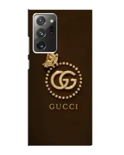 Чехол для Samsung Galaxy Note 20 Ultra с картинкой «Gucci — золотая бабочка» Чехол для Samsung Galaxy Note 20 Ultra с картинкой «Gucci — золотая бабочка»