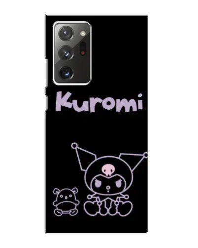 Чехол для Samsung Galaxy Note 20 Ultra с картинкой «Kuromi — черный минимализм»