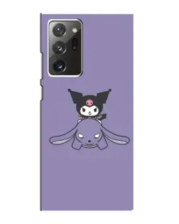 Чехол для Samsung Galaxy Note 20 Ultra с картинкой «Kuromi на лиловом фоне»
