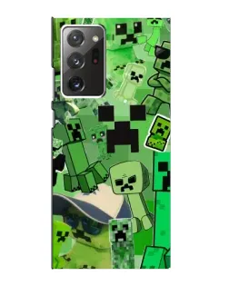 Чехол для Samsung Galaxy Note 20 Ultra с картинкой «Криперы Minecraft»