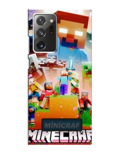 Чехол для Samsung Galaxy Note 20 Ultra с картинкой «Minecraft герои игры»