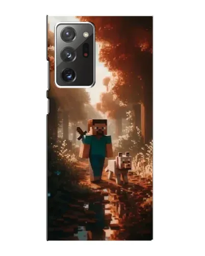 Чехол для Samsung Galaxy Note 20 Ultra с картинкой «Стив в лесу»