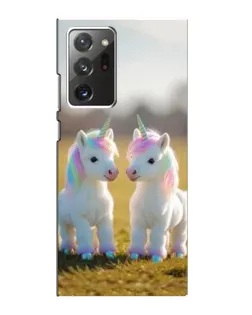 Чехол для Samsung Galaxy Note 20 Ultra с картинкой «Пара единорогов»
