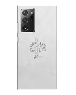 Чохол для Samsung Galaxy Note 20 Ultra з картинкою «Івана 3:16 Хрест»