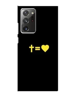Чохол для Samsung Galaxy Note 20 Ultra з картинкою «Серце та Хрест»