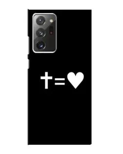 Чохол для Samsung Galaxy Note 20 Ultra з картинкою «Хрест та Серце»