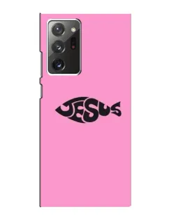 Чохол для Samsung Galaxy Note 20 Ultra з картинкою «Рожевий символ Jesus»