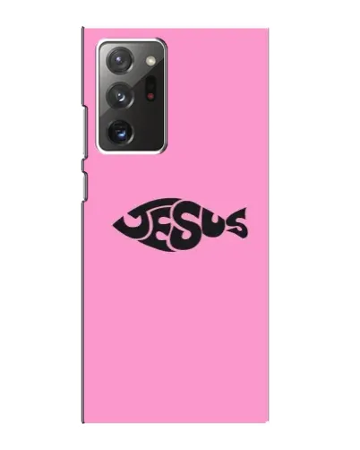 Чохол для Samsung Galaxy Note 20 Ultra з картинкою «Рожевий символ Jesus»